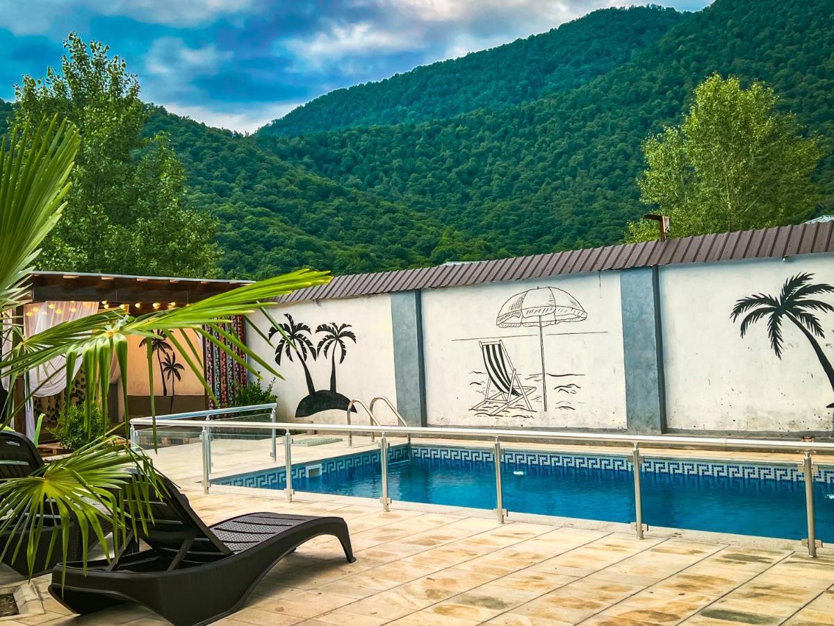 Qafqaz Family Chalet Villa Gabala Exteriör bild